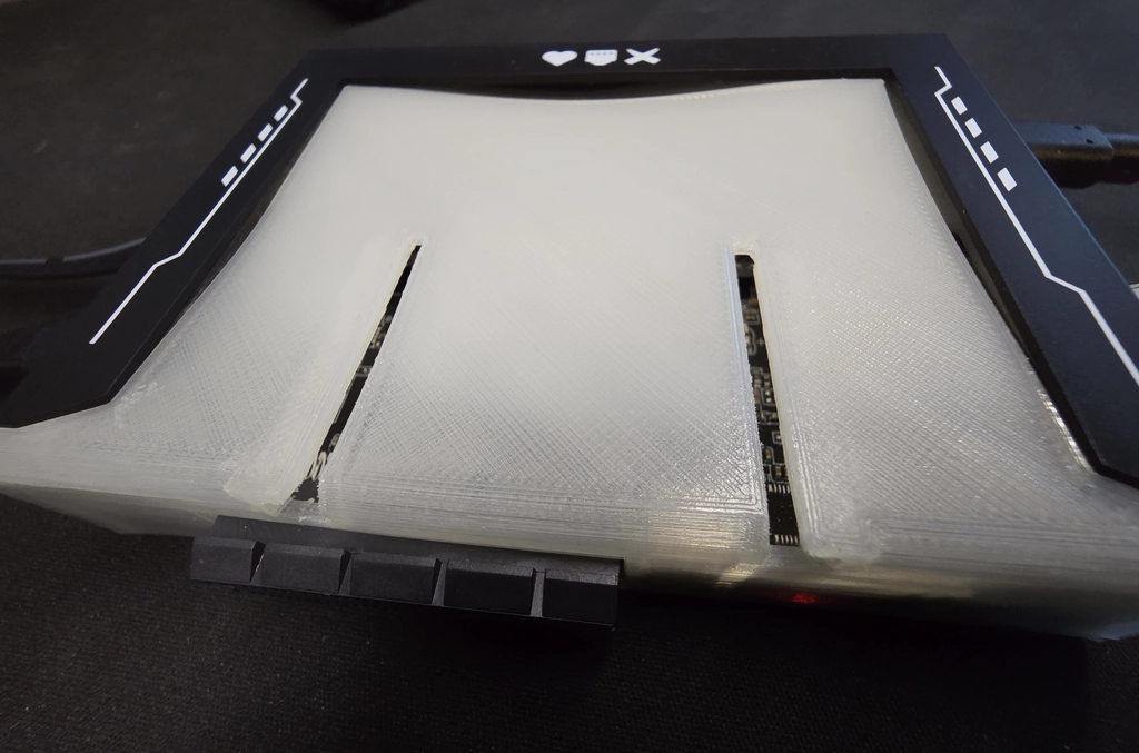 picture of a zimablade with a melty 3d printed case